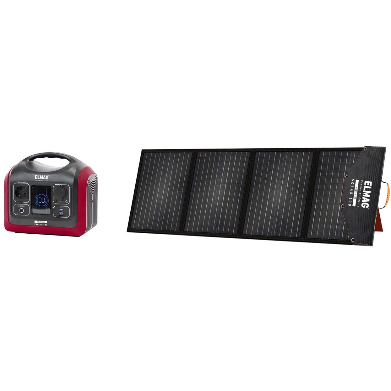 ELMAG ENERGY 600 mit SOLAR 100 - Hochleistungs-Powerstation