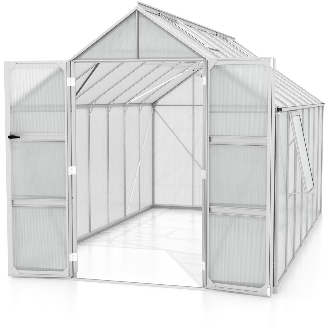 Vitavia Olymp 11500 Gewächshaus - 6mm HKP | Aluminium Silber