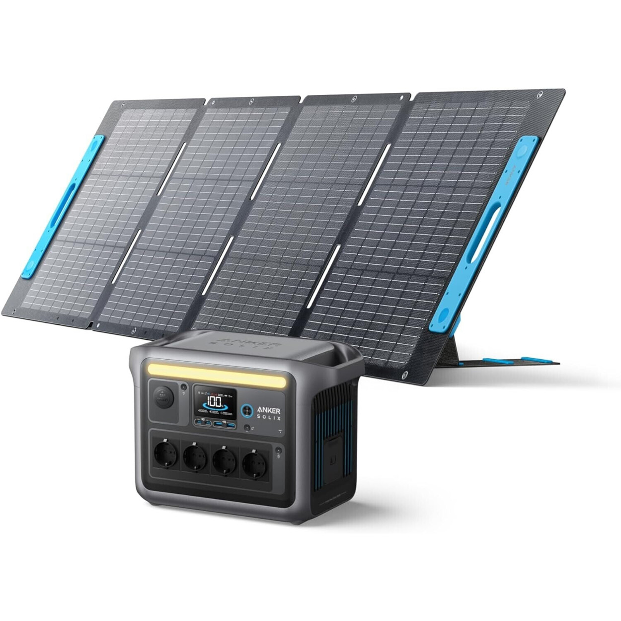 Anker SOLIX C1000 Powerstation mit 200W Solarpanel