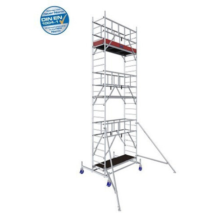 Krause ProTec Baugerüst DIN EN 1004-1, 7,30m (940148) - Professionelles Gerüst für sichere Bauarbeiten