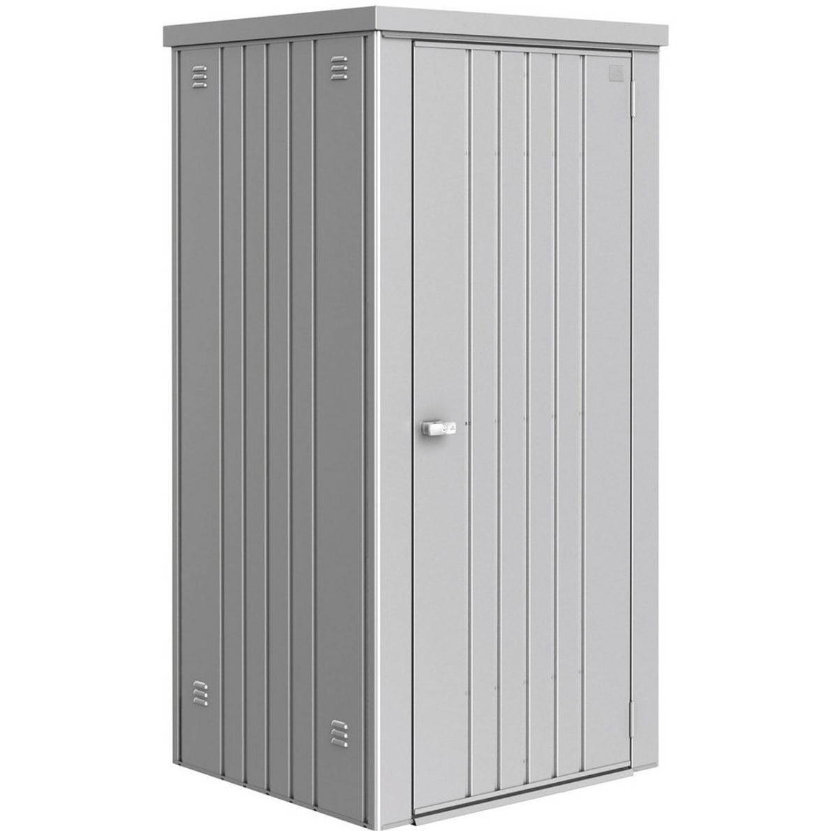 Biohort Geräteschrank 90 - 93 x 83 cm - Silber-Metallic - Hochwertiger Gartenschrank