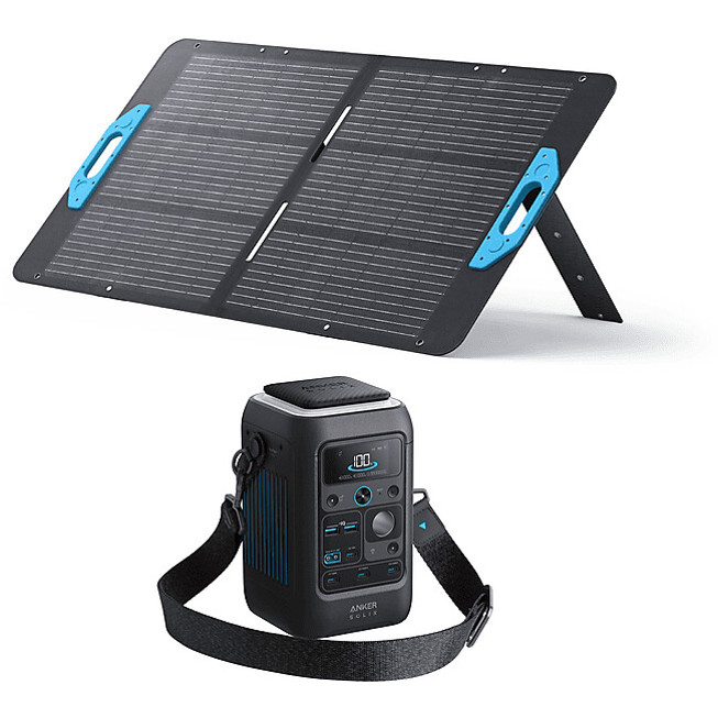 Anker SOLIX C300 DC Powerstation mit 100W Solarpanel
