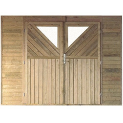 Karibu Wandelement für Einzelcarport - Modell 40182