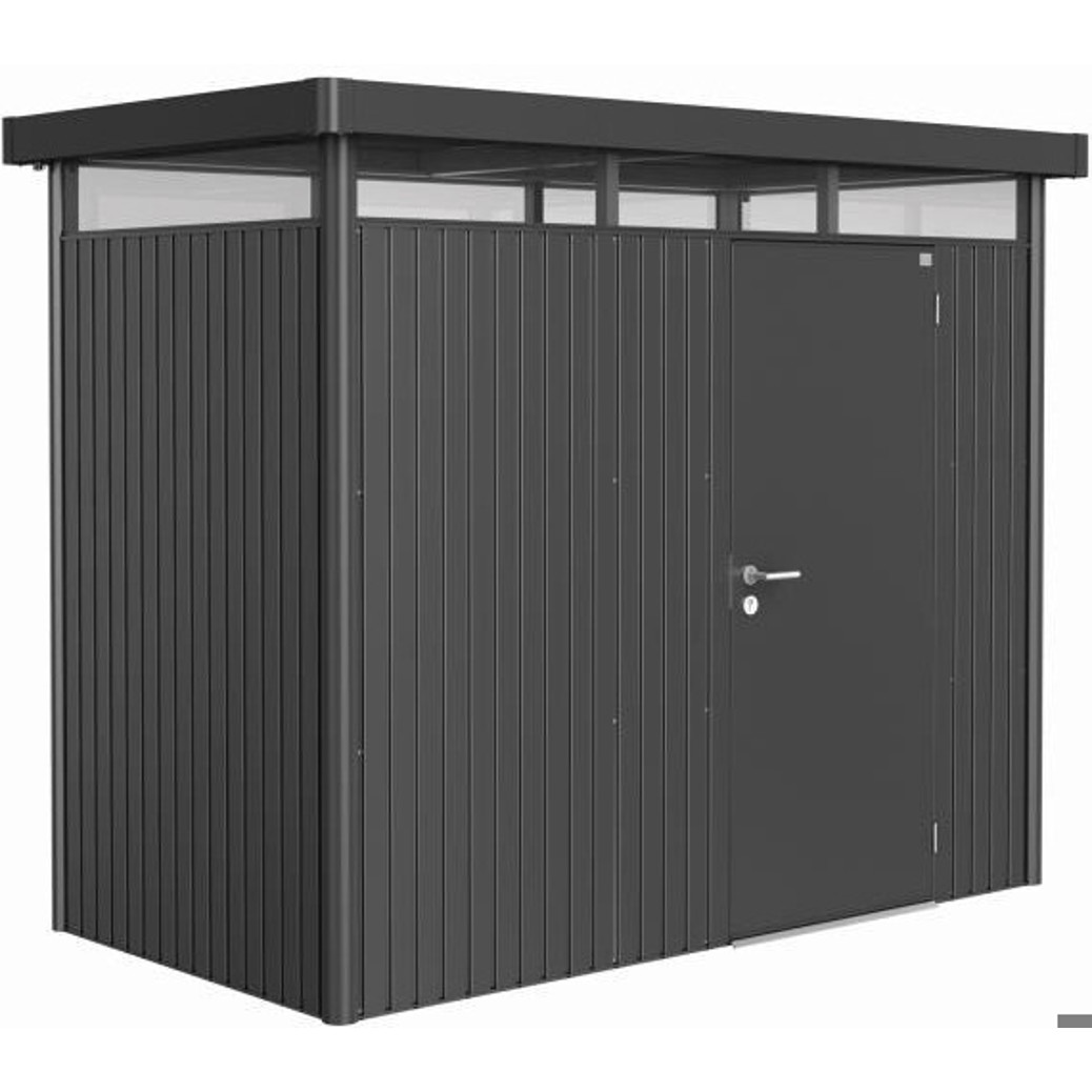 Biohort HighLine Gartenhaus H1 - 275 x 155 cm - Dunkelgrau-Metallic