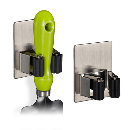 Gartengerätehalter im 2er-Set – Silber (Modell 10030742)