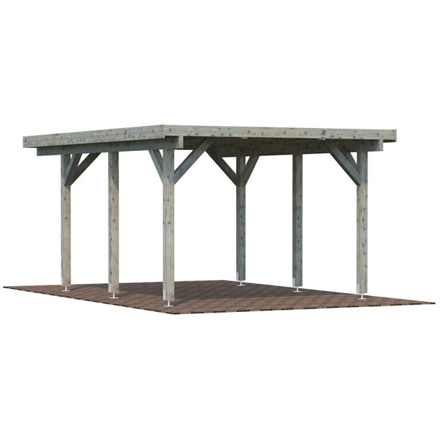 Palmako Karl Carport 360 x 512 cm - Grau