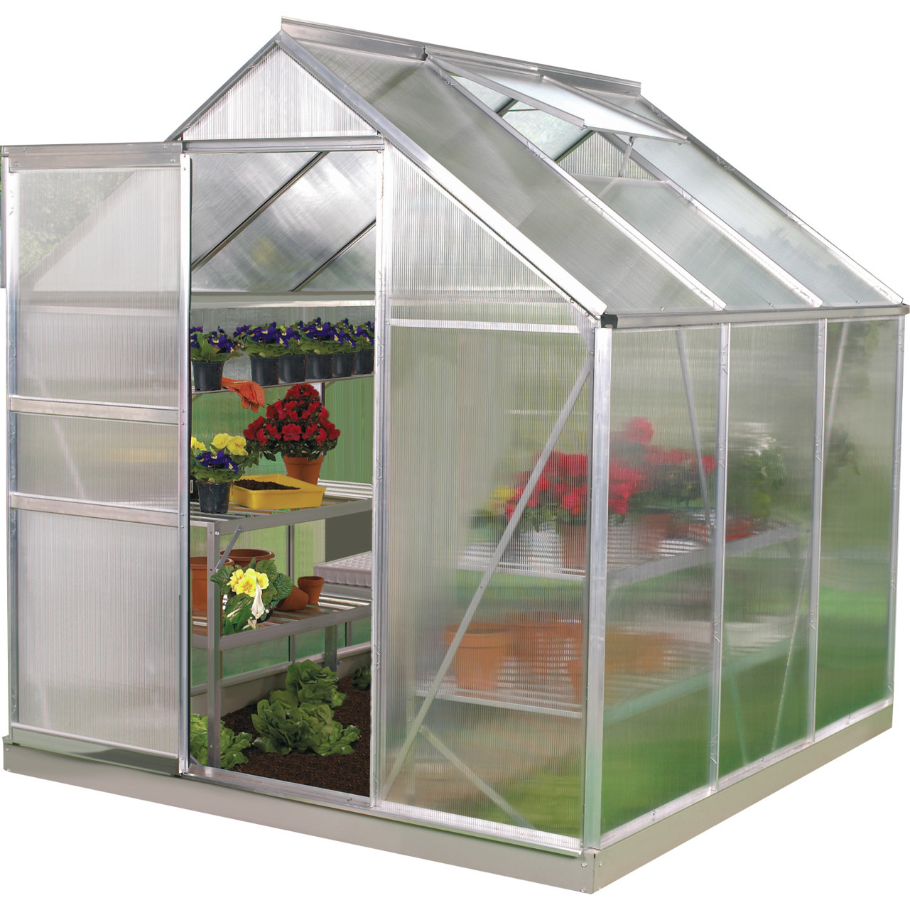 Vitavia Venus 5000 Gewächshaus - 3mm ESG | Aluminium blank