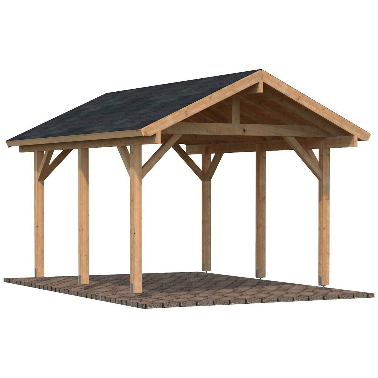 Palmako Einzelcarport Robert - 359x510 cm - Optimaler Schutz für Ihr Fahrzeug