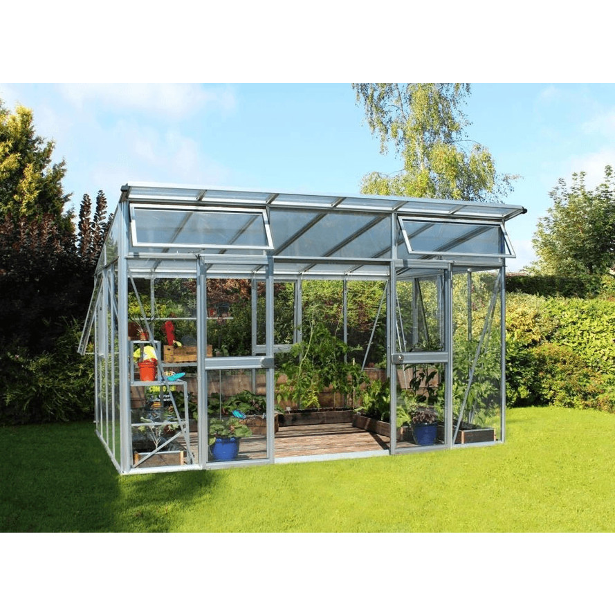 Vitavia Gewächshaus Aphrodite 7800 | 10mm HKP | Aluminium Silber