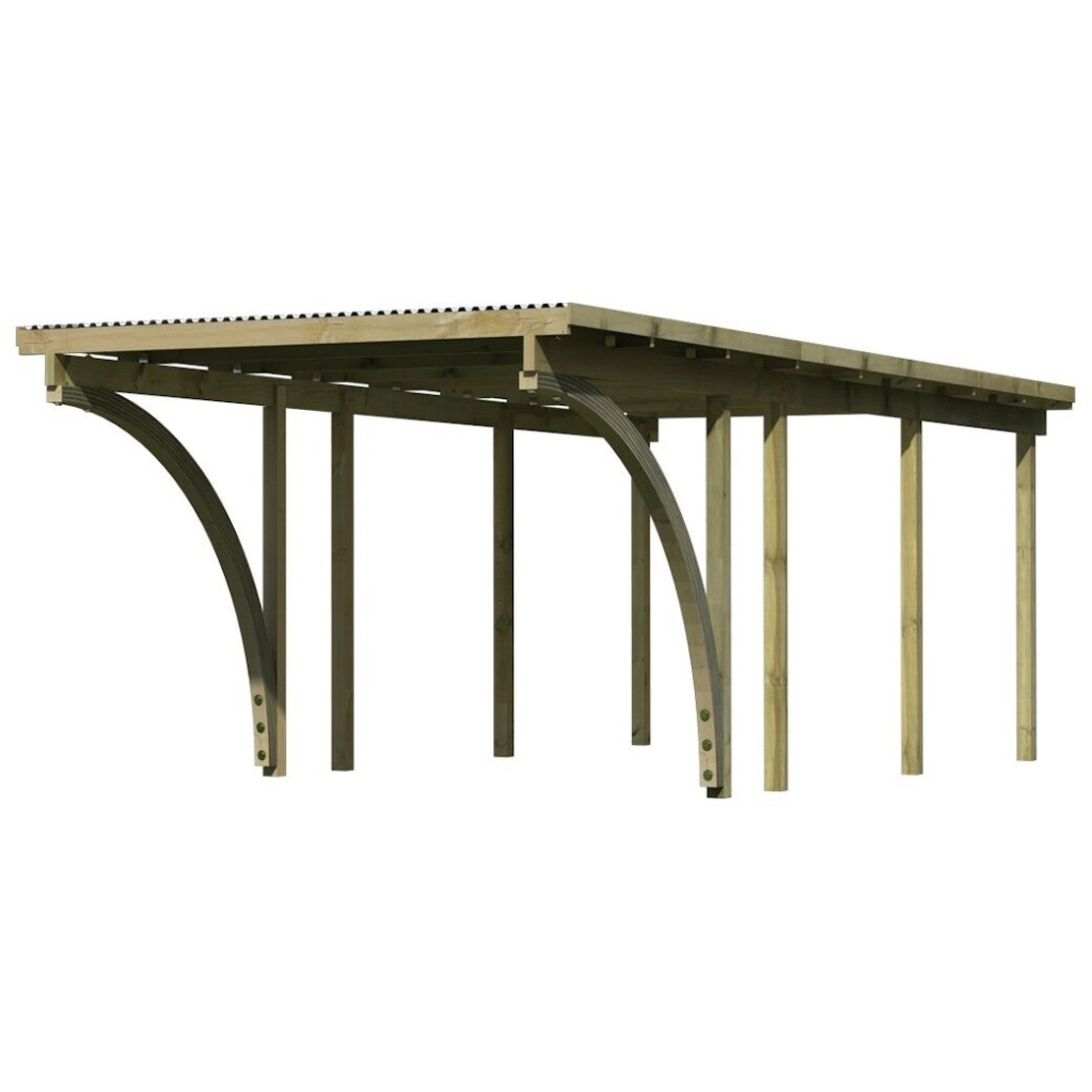 Karibu ECO 2C Carport - Nachhaltige Lösung für Ihr Zuhause