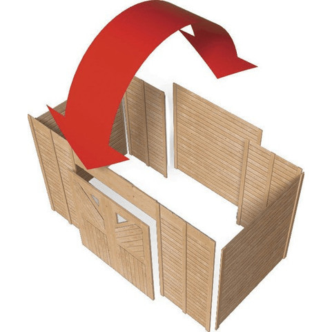 Karibu Geräteraum Einzel 1 - Ideal für Ihre Gartengeräte