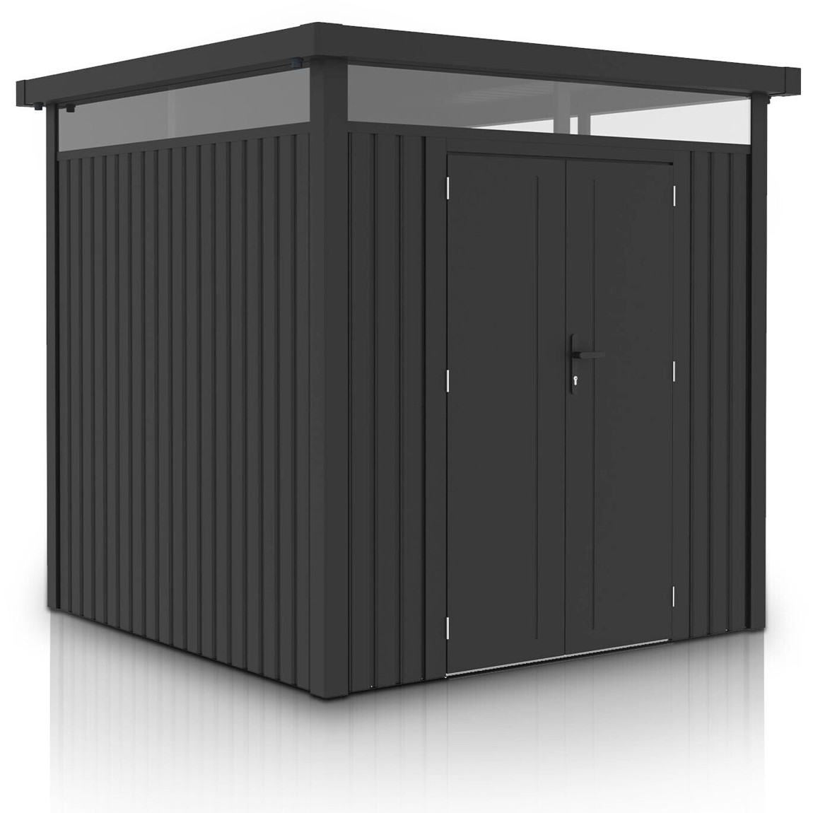 Juskys Metall Gerätehaus Luzern - Anthrazit, 230 x 230 x 222 cm
