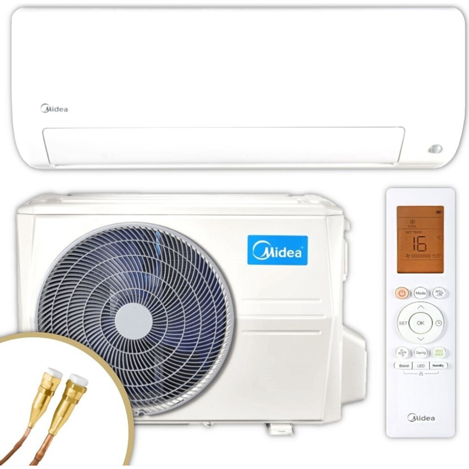 Midea All Easy Pro 12 Set – Quick-Connect Klimaanlage (MSEPBU-12HRFN8 + MOX330-12HFN8)