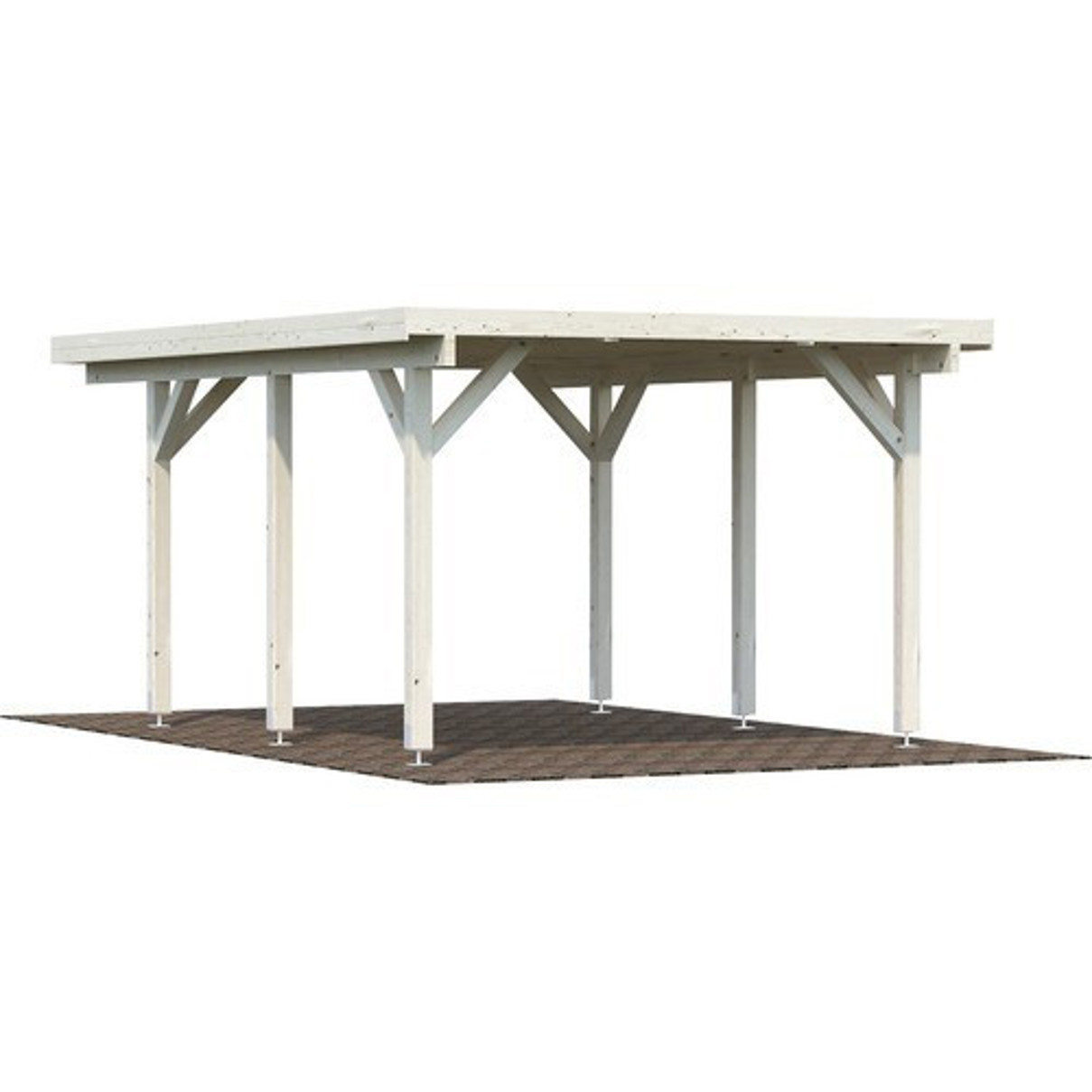 Palmako Karl Carport 360 x 512 cm - Naturfarben