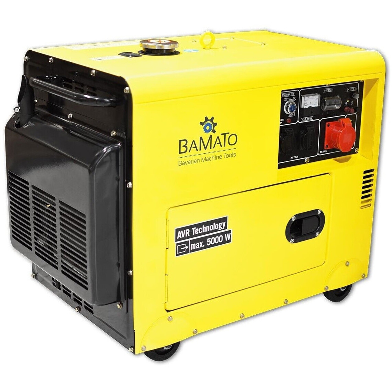 BAMATO BGE-5000D Generator - Leistungsstarker Notstromgenerator für Zuhause und Außenbereich