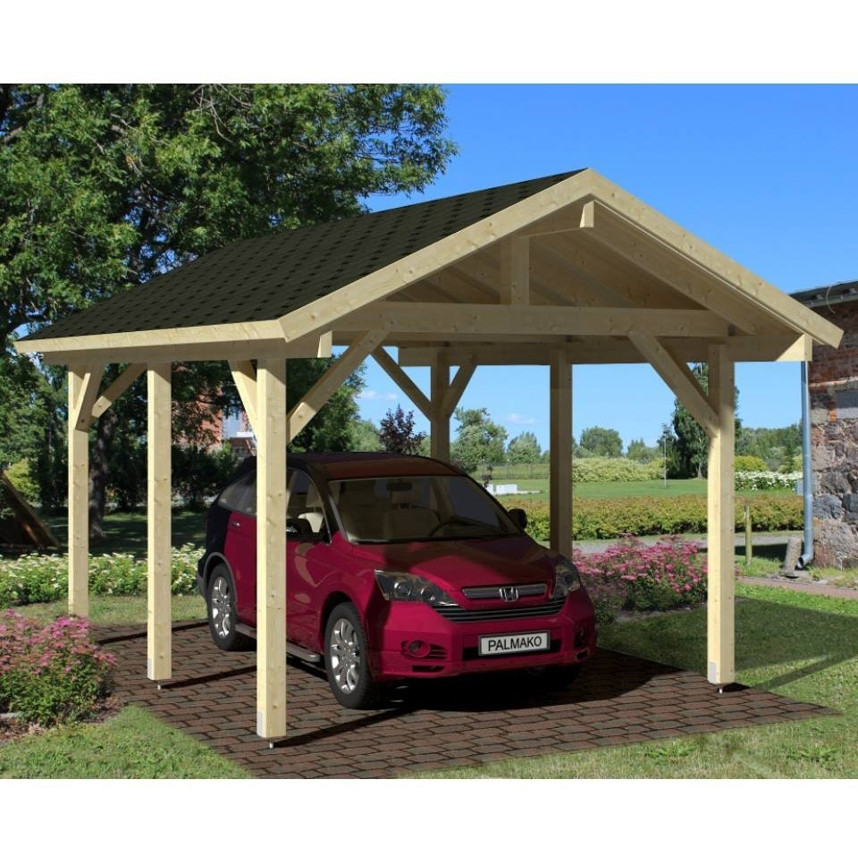 Palmako Robert Carport 315 x 372 cm - Naturholz
