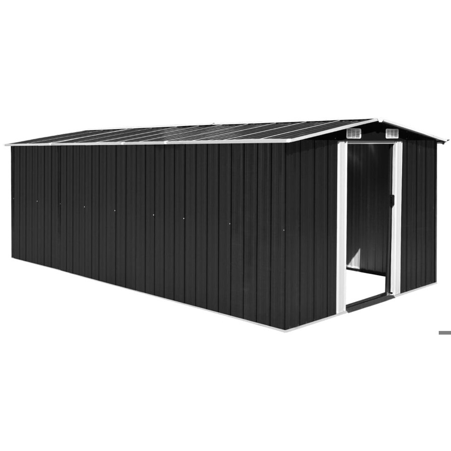 vidaXL Gartenhaus Geräteschuppen 257 x 489 cm - Wetterfest & Robuste Konstruktion (143350)