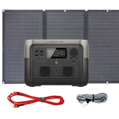 EcoFlow RIVER 2 Max Powerstation mit Solarpanel 160W - Nachhaltige Energie für unterwegs