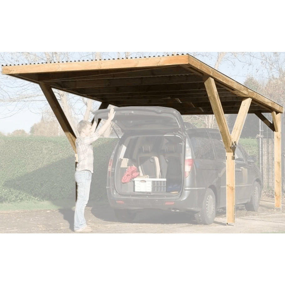 Weka Y-Carport mit Stahldach – Stabiler Carport für optimalen Schutz