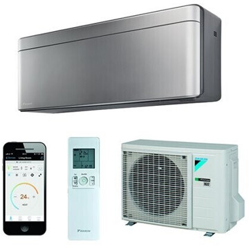 Daikin Stylish Silver Klimaanlage FTXA35BS + RXA35A - Effiziente Kühlung & Heizung