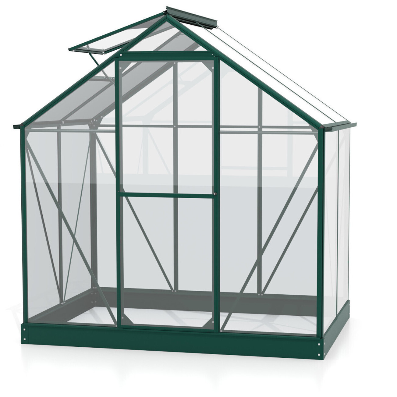 Vitavia Triton 2500 Gewächshaus - 3mm ESG | Aluminium smaragdgrün
