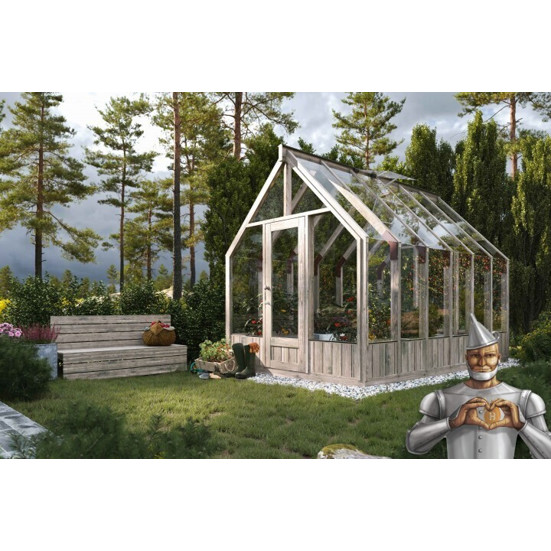 Palmako Gewächshaus 240 x 363 cm - Hochwertiges Glashaus (Modell 108999)