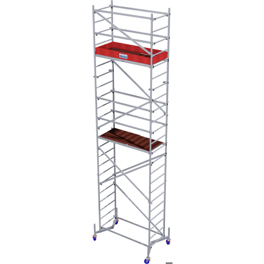 Krause ClimTec Baugerüst 7m mit 150mm Rollen - Inklusive Zubehör
