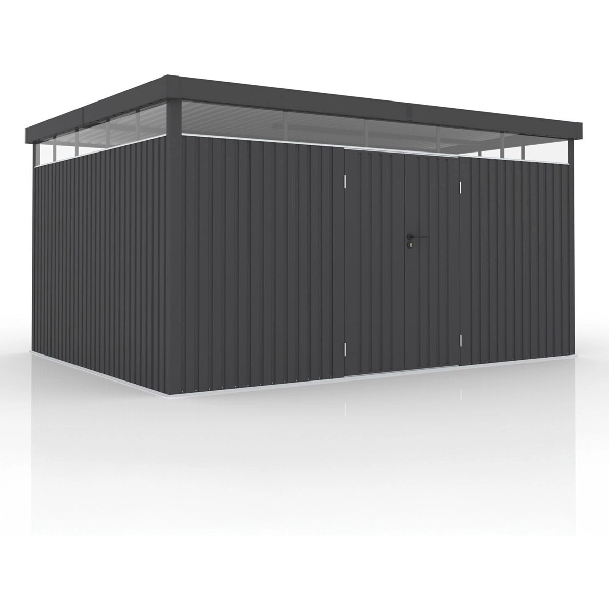 Juskys Gartenhaus Luzern XL – 12 m² in Anthrazit